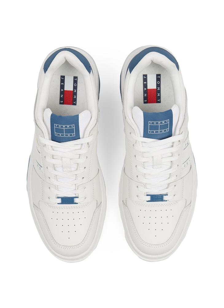 TOMMY JEANS Lace Up Low Top Leather Sneakers  - Image 5