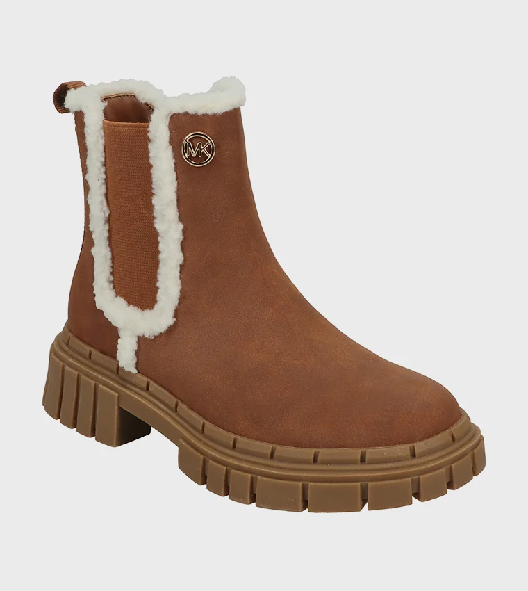 Michael Kors  Sherpa Detail Chunky Chelsea Boots  | Best Price UAE