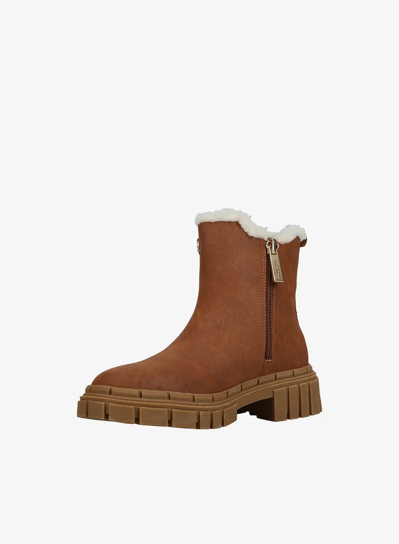 Michael Kors Sherpa Detail Chunky Chelsea Boots