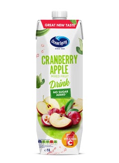 Cranberry Apple Mixed Fruit Drink With No Added Sugar 1L