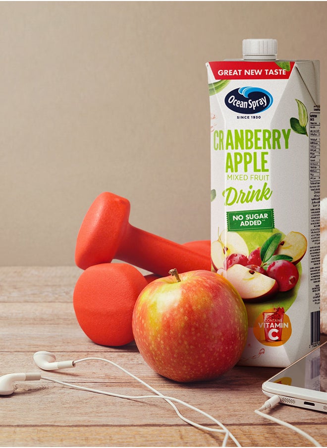 Ocean Spray - Cranberry Apple Mixed Fruit Drink With No Added Sugar 1L - Image 1