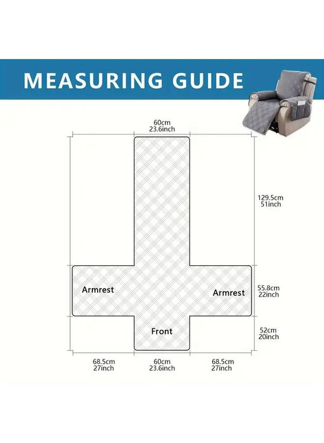 غطاء أريكة رمادي غامق مضاد للانزلاق قابل للغسيل واقي للأثاث من الحيوانات الأليفة - Image 4