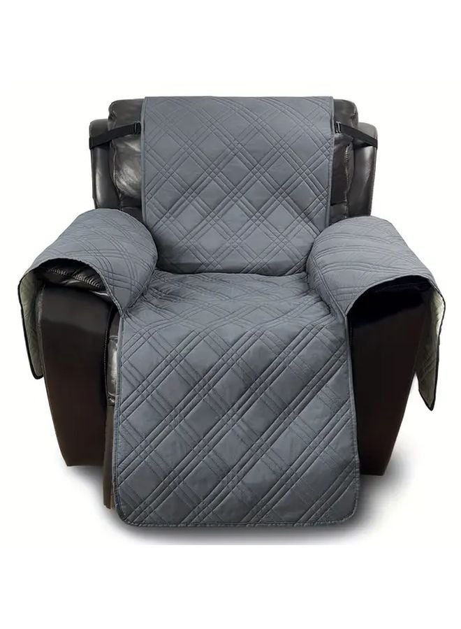 غطاء أريكة رمادي غامق مضاد للانزلاق قابل للغسيل واقي للأثاث من الحيوانات الأليفة - Image 1