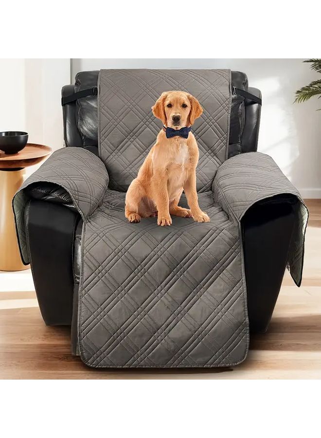 غطاء أريكة رمادي غامق مضاد للانزلاق قابل للغسيل واقي للأثاث من الحيوانات الأليفة - Image 3