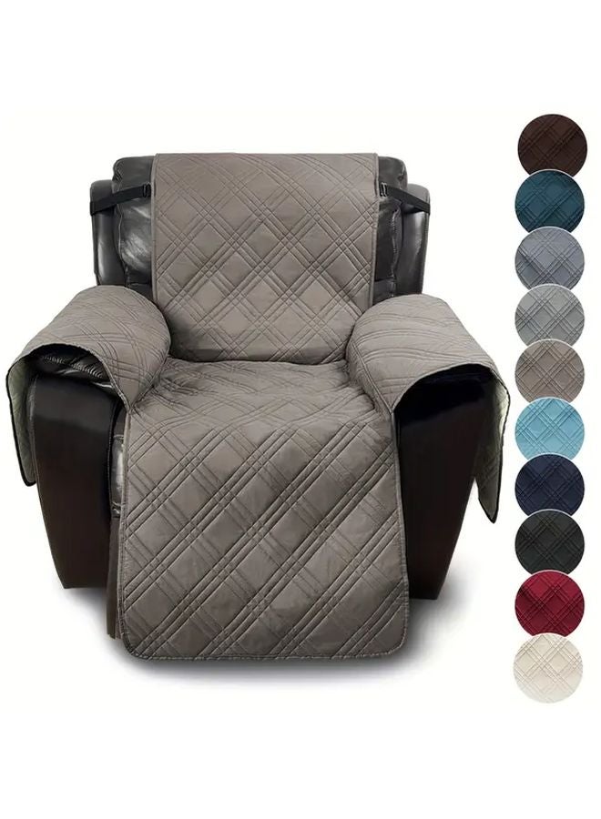 غطاء أريكة رمادي غامق مضاد للانزلاق قابل للغسيل واقي للأثاث من الحيوانات الأليفة - Image 2