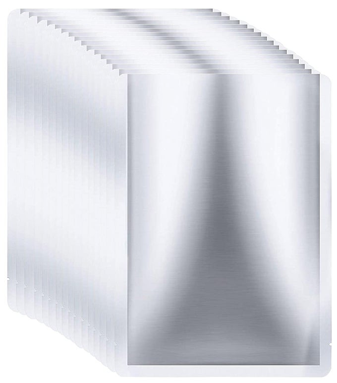 100 PIECES 1 GALLON MYLAR BAGS 10 X 14 INCH 5 MIL MYLAR BAGS FOR FOOD STORAGE COFFEE TEA BEANS DRY FOOD THICK SEALABLE MYLAR BAG