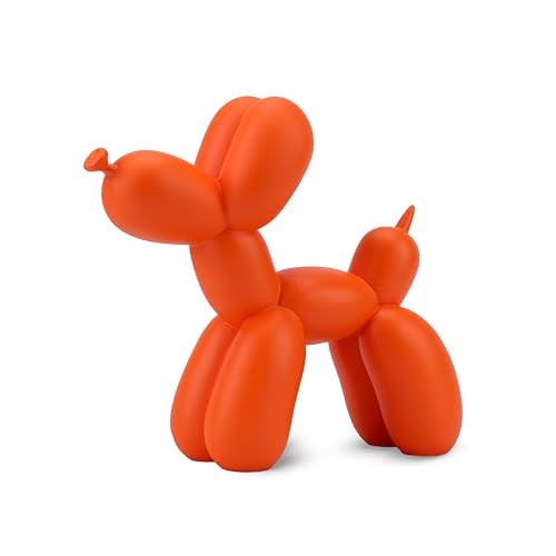 Artarium Balloon Dog Figurine Showpice for Home Decor Living Room/Hall, Decorative Piece for Tv Unit, Shelf, Centre Table, Bedroom, Unique Home Decor Gift House Warming (Orange) - Image 1