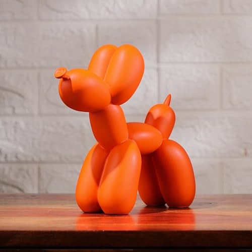 Artarium Balloon Dog Figurine Showpice for Home Decor Living Room/Hall, Decorative Piece for Tv Unit, Shelf, Centre Table, Bedroom, Unique Home Decor Gift House Warming (Orange) - Image 2