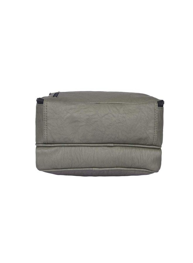 Strutt Premium leatherette Waterproof Laptop Backpack/Travelling Backpack for Men and Women, 20 Ltrs - Olive Green Osaka - Image 4