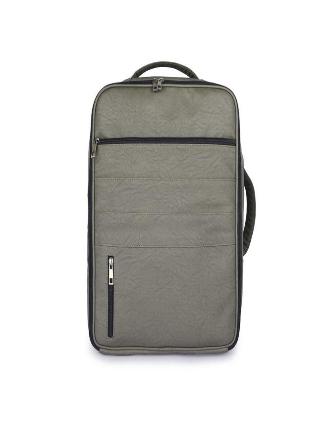 Strutt Premium leatherette Waterproof Laptop Backpack/Travelling Backpack for Men and Women, 20 Ltrs - Olive Green Osaka - Image 1