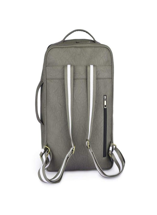 Strutt Premium leatherette Waterproof Laptop Backpack/Travelling Backpack for Men and Women, 20 Ltrs - Olive Green Osaka - Image 2