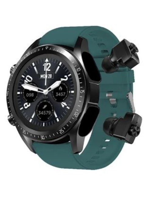 JM03 Smart Watch Men TWS Earphones Bluetooth Call Music Control Blood Pressure Detection Smartwatch Android IOS