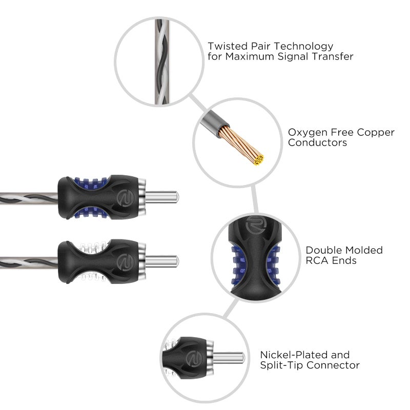 RECOIL Speaker Wire to RCA Adapter With Female Coupler (Pair) - Image 3