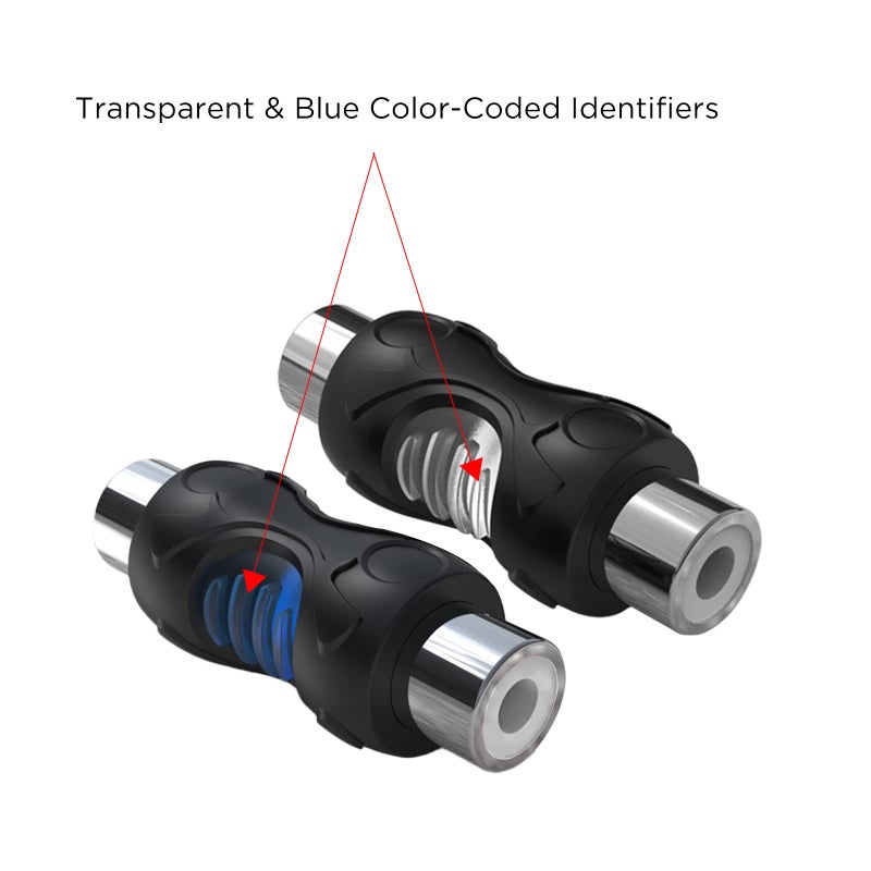 RECOIL Speaker Wire to RCA Adapter With Female Coupler (Pair) - Image 4