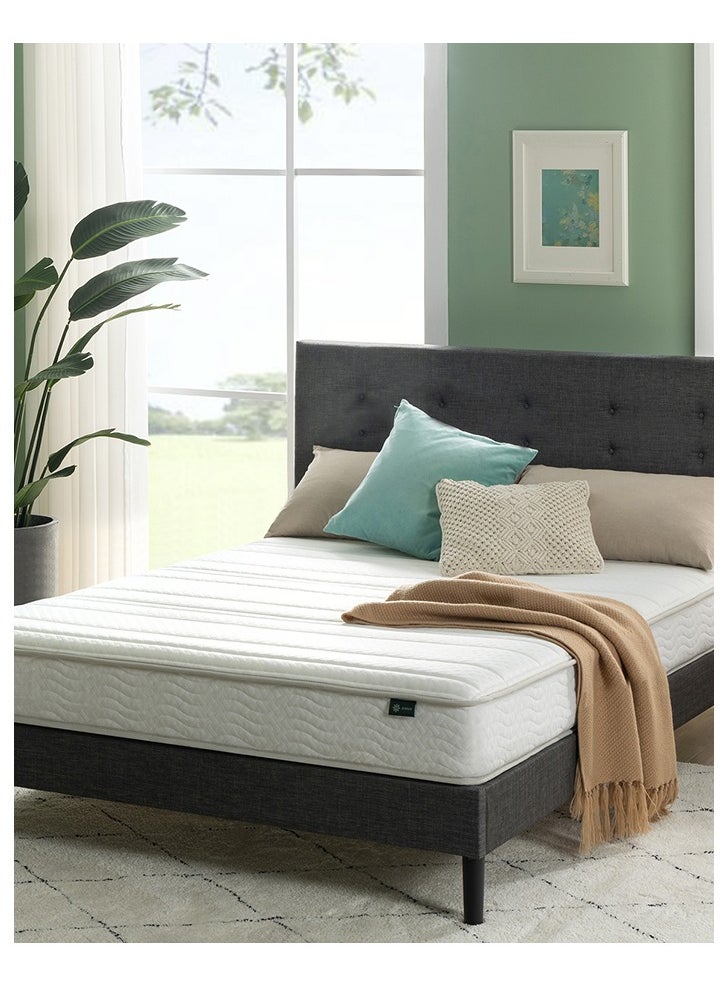 Zinus Bonnel Spring Mattress, US Full, Fiberglass Free, Medium Firmness, Durable Support, Certified Safe Foams & Fabric, Mattress in A Box (137.2 X 190.5 X 15.2 CM) - Image 1