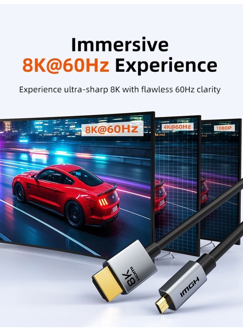 CABLETIME ACTIVE OPTICAL HDMI 2.1 CABLE 8K 60HZ 48GBPS ULTRA HIGH SPEED HDR EARC HDCP 2.3 4K 120HZ FIBER OPTIC GAMING CABLE COMPATIBLE WITH PS5 XBOX SERIES X TV PROJECTOR - Image 4