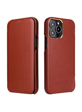 Case Cover For iPhone 13 Pro Max Fierre Shann Magnetic Genuine Leather Phone Case Brown - pzsku/ZA53A0D11D1A0628302A7Z/45/_/1712463664/f61186c2-cc9b-421d-a9d1-6b356689b7e9