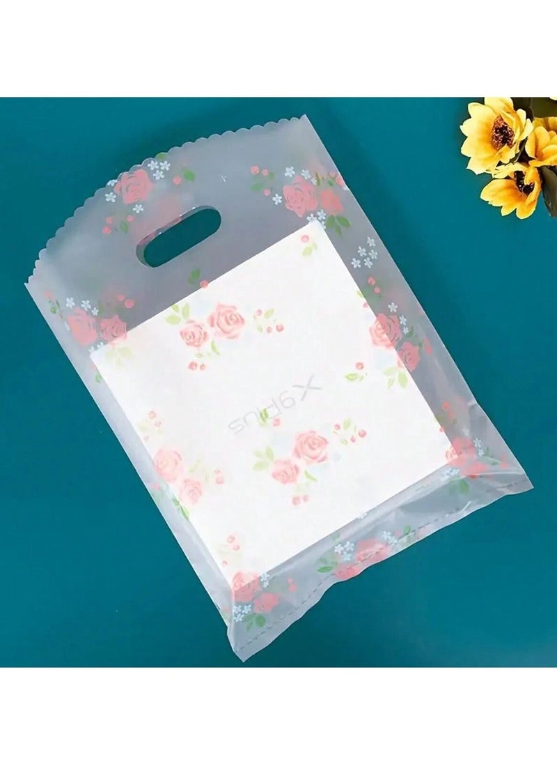 Generic Transparent Eid Gift Bags with Floral Design and Vibrant Colors – Suitable for All Types of Sweets, Ideal for Eid and Birthday Gifts, Pack of 20.  - Image 2