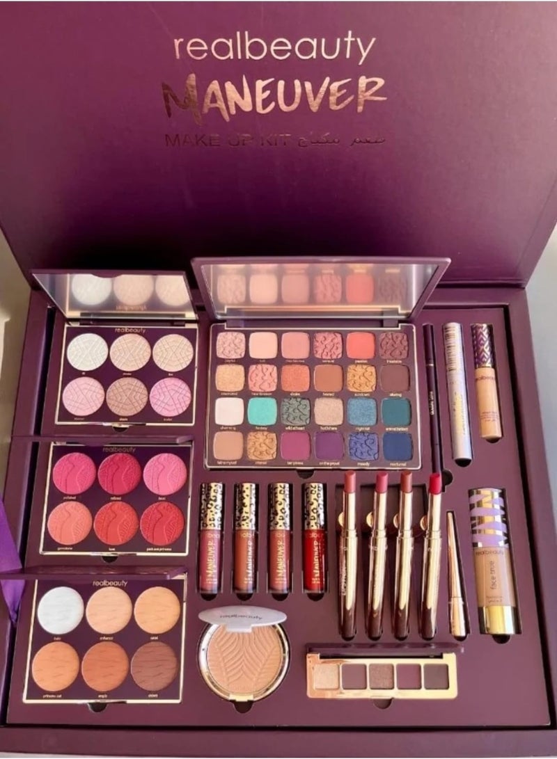 ريل بيوتي طقم مكياج بوكس فاخر  لإطلالة ساحرة ومتكاملة - Image 1