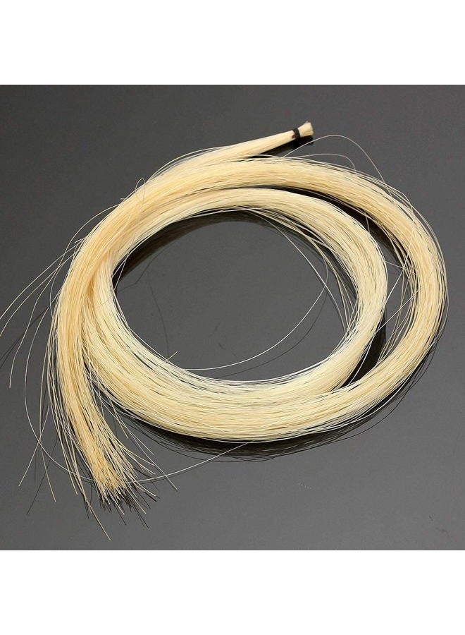 KAIY 2 Hanks Mongolian Horse Bow Hair for Violin, Professional Violin Bow Hair Made of Genuine, 29.5 Inch Natural White - Image 5