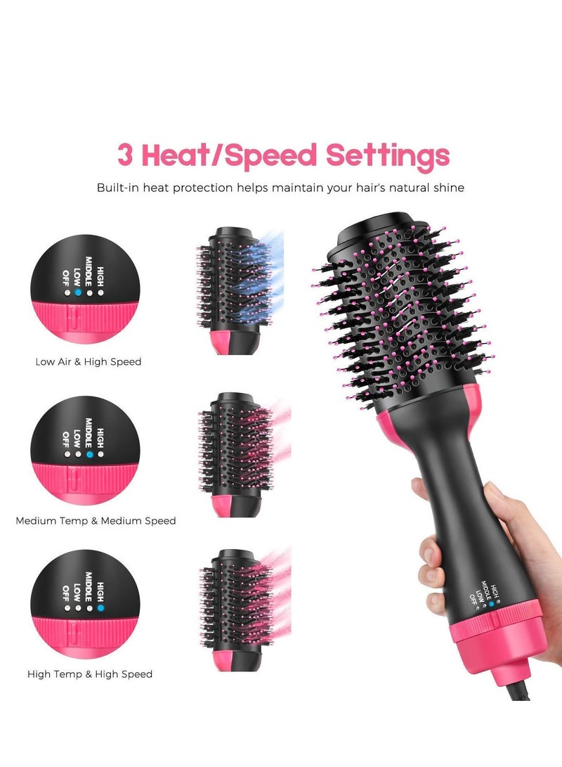general Hot Hair Brush For Women/Hair Dryer Brush  Volumizer Professional Brush Hairdryer Hot Comb Hair Blower and Styler (Black) - Image 3