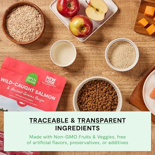Open Farm, Ancient Grains Dry Dog Food, Protein-Rich & Nutrient Dense, 90% Animal Protein Mixed with Non-GMO Fruits, Veggies and Superfoods, Homestead Turkey Recipe, 4lb Bag - Image 5