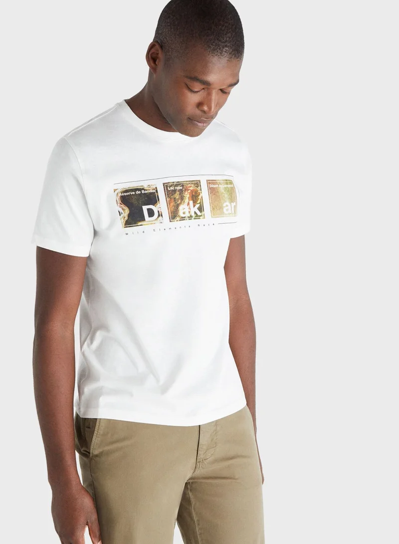 CORTEFIEL Paris Dakar Crew Neck T-Shirt
