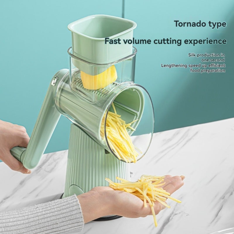 Multifunctional Kitchen Storm Slicer: Home Vegetable Shredder, Grater & Potato Slicer Machine - Image 3