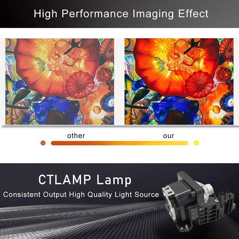 CTLAMP A+ Quality LMP-H160 Replacement Projector Lamp Bulb with Housing Compatible with Sony VPL-AW15 VPL-AW10 AW15 AW10 - Image 3