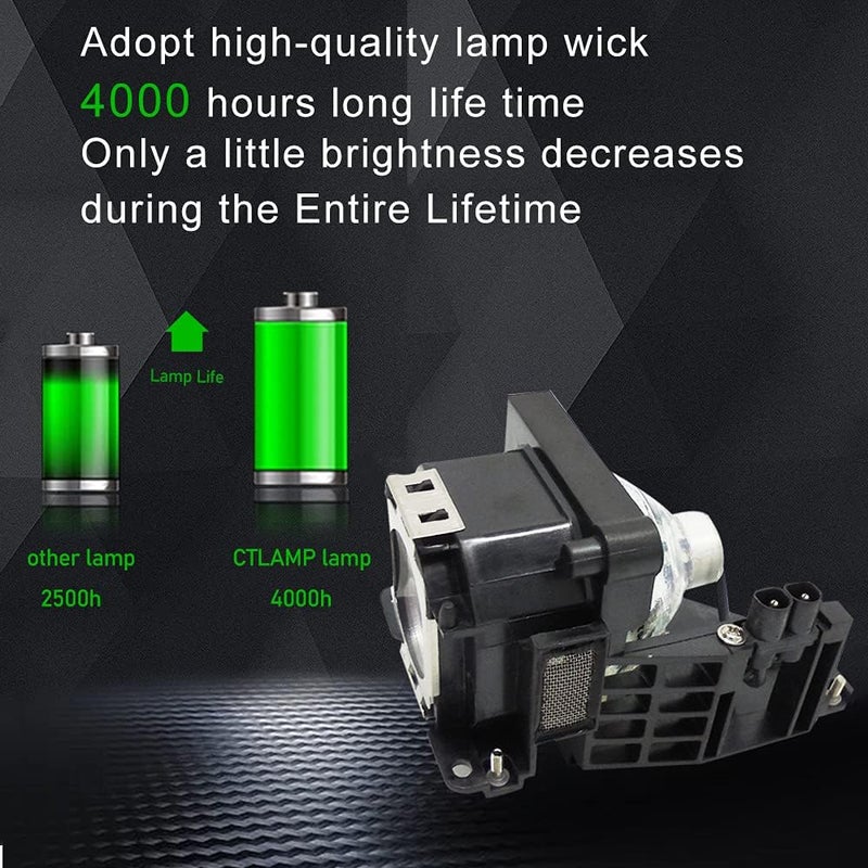 CTLAMP A+ Quality LMP-H160 Replacement Projector Lamp Bulb with Housing Compatible with Sony VPL-AW15 VPL-AW10 AW15 AW10 - Image 4