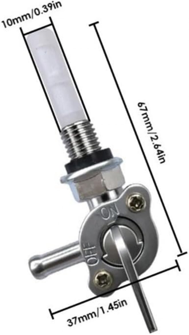 1pc Of 28-1783-V Generator Fuel Shut Off Switch, M10X1.25 Fit For Lawn Mowers, Tillers, Tractors, Snow Blowers - Image 2