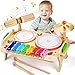 Wingyz Kids Drum Set for Toddlers Baby Music Instruments 7 in 1 Montessori Preschool Musical Toys Children Drum kit Xylophone Tambourine Birthday Gifts for Boys and Girls - Image 2
