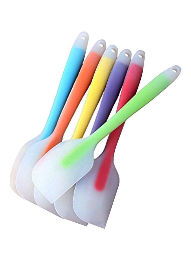 NIBEMINENT 6-Piece Silicone Spatula Set Multicolour 11x12inch - Image 1