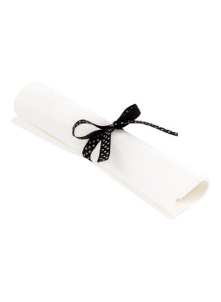 7.3 Inch x 2 Inch Disposable Cutlery Sets, 100 Plastic Flatware Sets - Polka Dot Ribbon, Individually Wrapped With White Napkin, Black Plastic Silverware Sets, For Weddings And Events - pzsku/ZA53AA00D6C99A8CD54E4Z/45/1748264521/fd7adabe-6846-466e-8d6e-9b7efc92cfd8