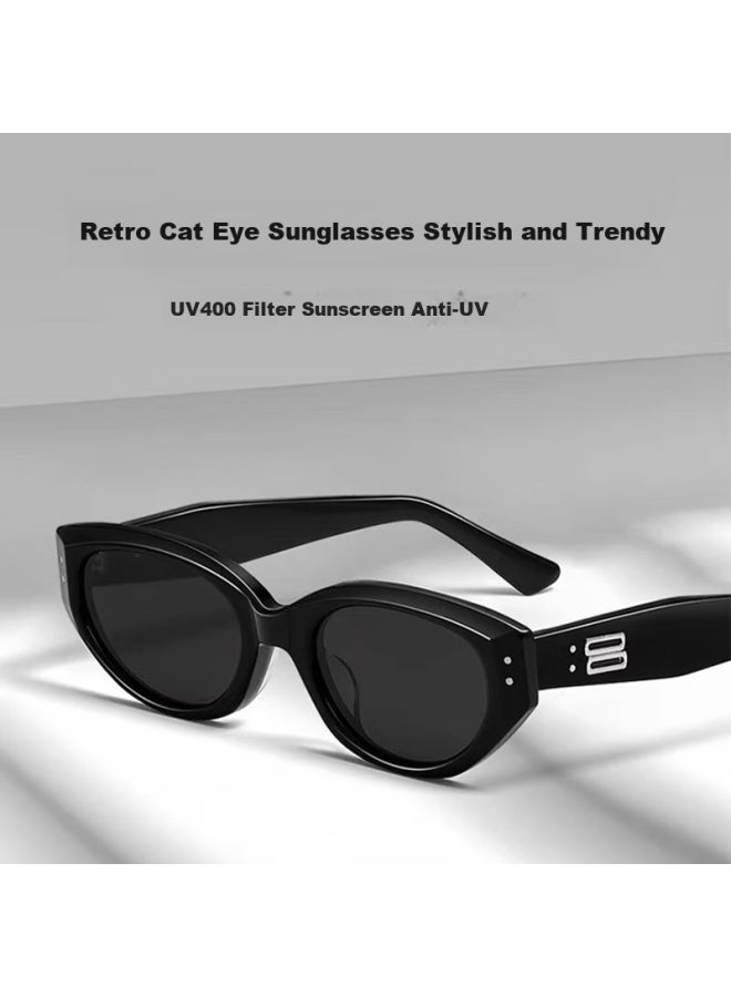 Gogosoon Rococo Chapter Ruan Tongmo Cat Eye Board Material High-end Sungl For Women, New Style Uv Protection For Nearsighted - Image 5