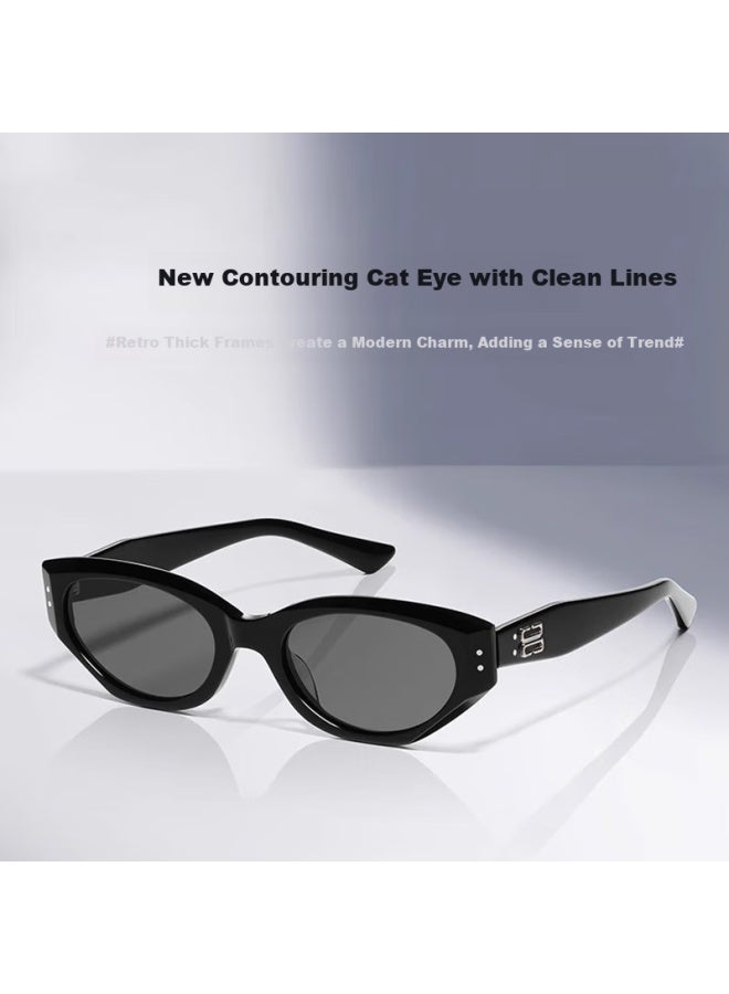 Gogosoon Rococo Chapter Ruan Tongmo Cat Eye Board Material High-end Sungl For Women, New Style Uv Protection For Nearsighted - Image 4