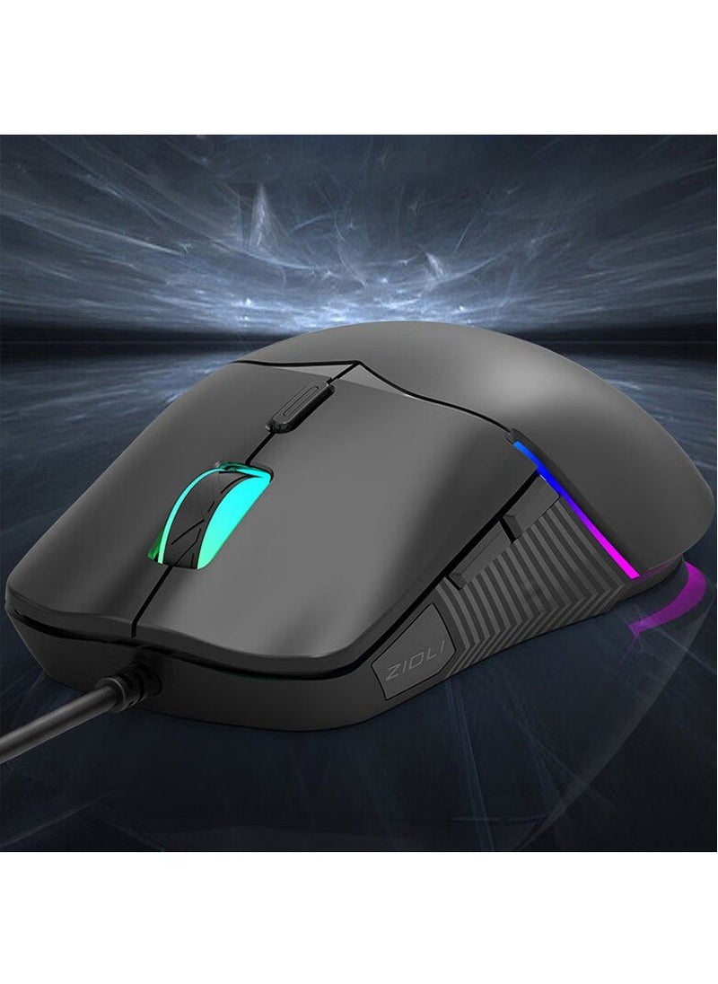 ZIDLI M80 RGB Gaming Mouse - 8800 DPI - Superlight 69G (Black)  - Image 3
