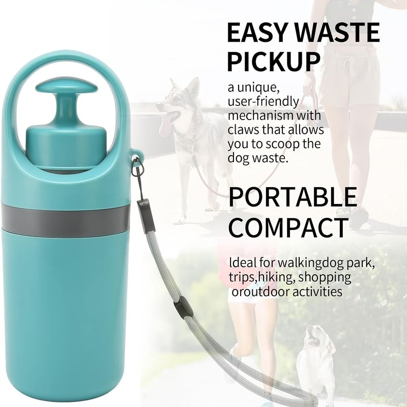 Portable Dog Poop Scoop With 6 Claw Clip And 4pcs Pick Up Trash Bags Touch Free - Image 1