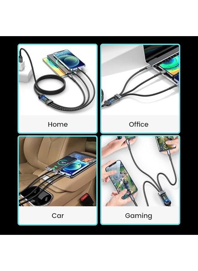 كابل شحن سريع 3 في 1 من USB-A إلى Type-C / Lightning / Micro USB - Image 4