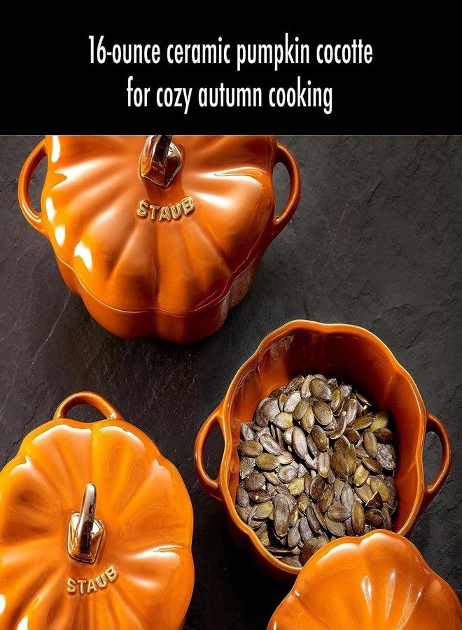 STAUB Pumpkin Cocotte 24-oz 40511-554 - Image 2