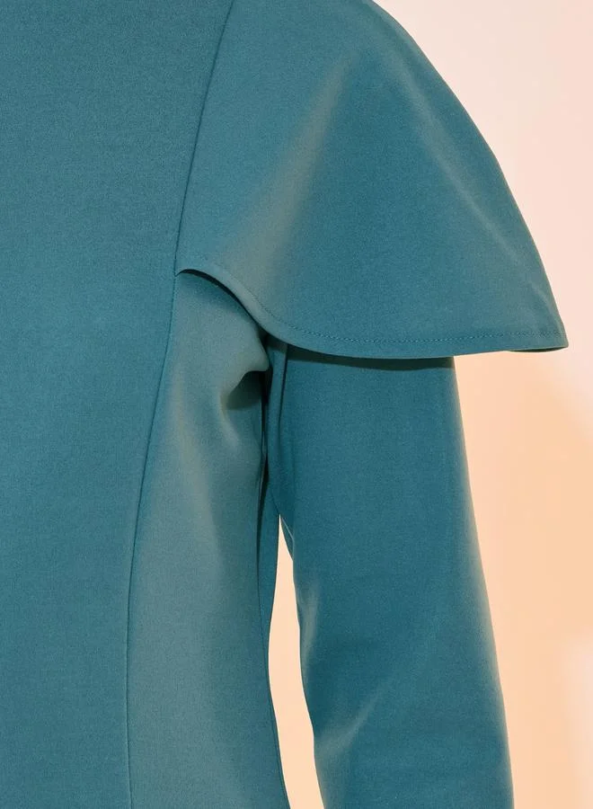 Take Two A-Line Teal Dress