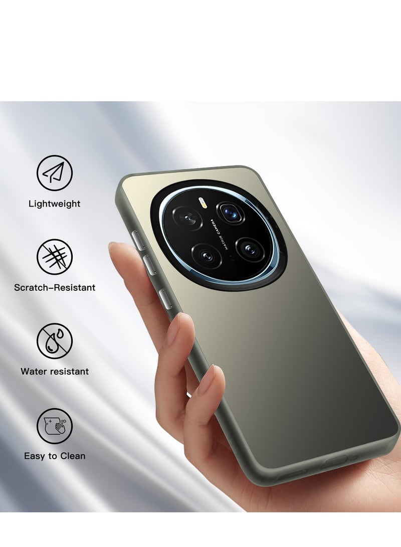 ليوشان رماديجراب هاتف هونر ماجيك 7 برو، جراب هاتف نحيف من مادة TPU، جراب واقٍ كامل مقاوم للصدمات بزاوية 360 درجة لهاتف هونر ماجيك 7 برو. - Image 2