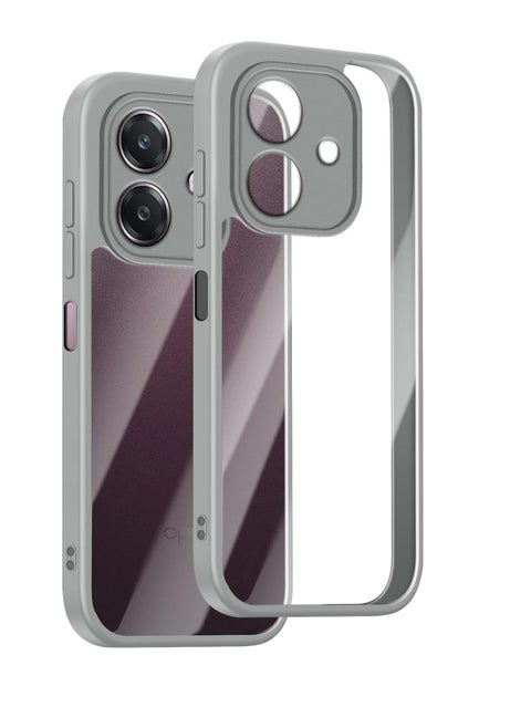 Bumper Protective Case for Oppo A3/A3X Silicone TPU Bumper Ultra Durable Ultra-Safe Camera Optimum Solution (Natural Titanium)