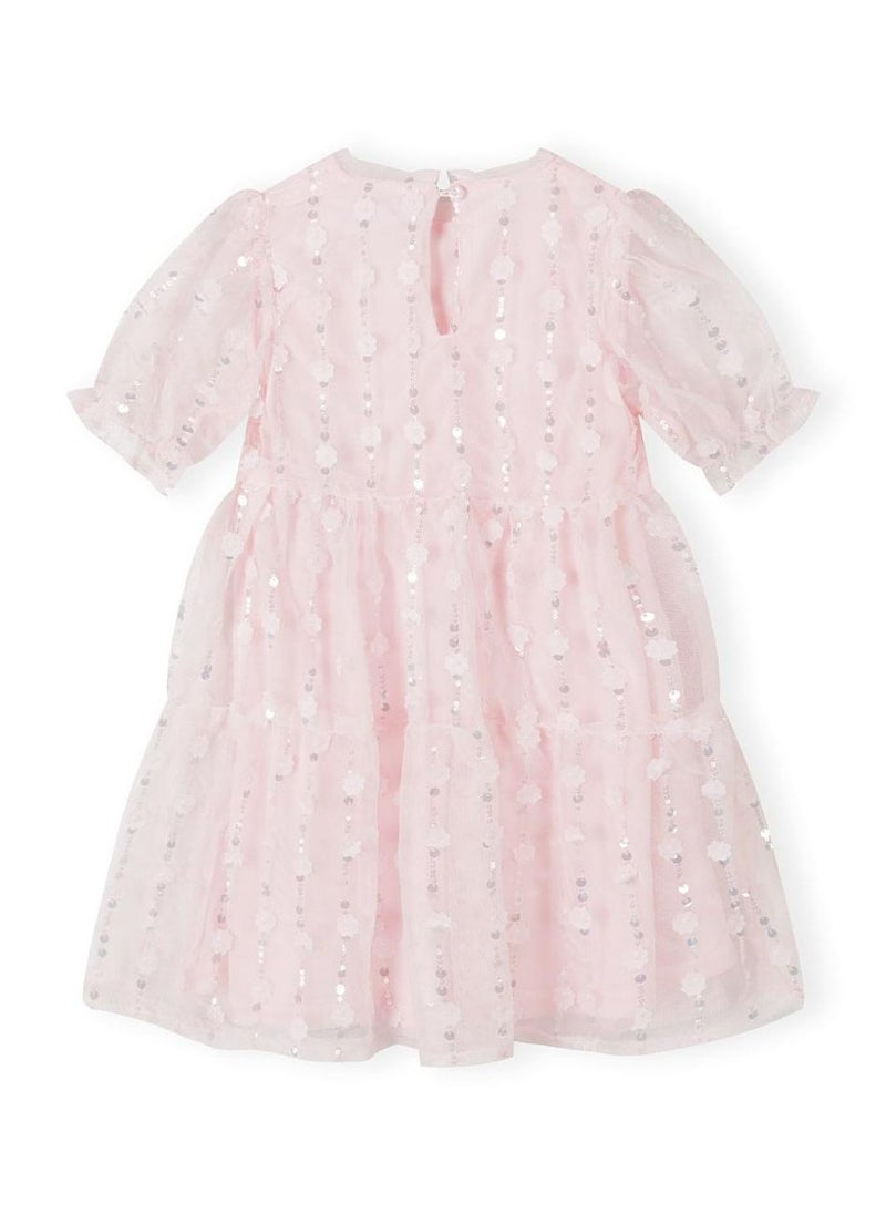 مينوتي فستان تول مزين بالترتر للبنات - Image 3