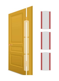KidDough Baby Proofing Finger Pinch Door Guard For Kids- (Pack Of 3) | Slamming Door Protection For Child Safety |Door Crack Protector | Door Hinge Guard For Kids, Child, Babies. (Transparent)  - Image 1