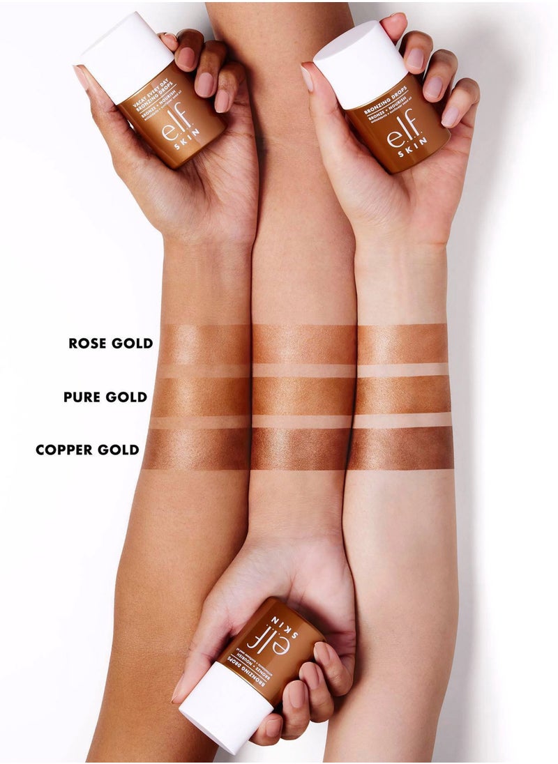 elf - Bronzing Drops, Liquid Bronzer For Face & Skin, Creates A Sun-Glow, Infused With Vitamin E (Copper Gold) - Image 1