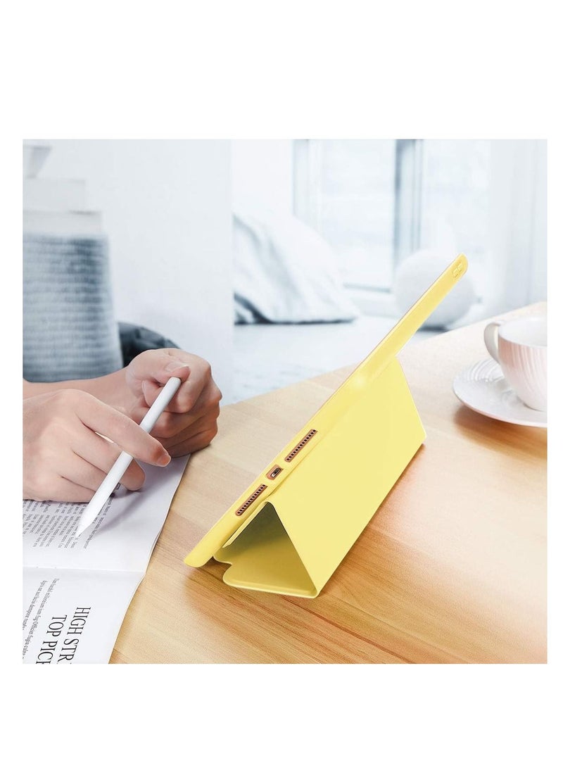 جينيكست جراب واقٍ رفيع وناعم من السيليكون بحامل ثلاثي الطي لهاتف Apple iPad 5th / 6th Generation 9.7 بوصة 2018/2017 - Image 4