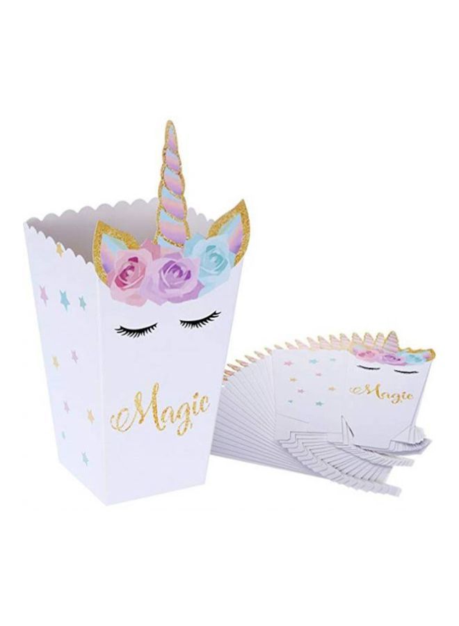 NIBEMINENT 24-Pieces Rainbow Unicorn Popcorn Party Packs - Image 1