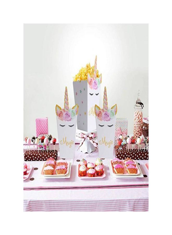 NIBEMINENT 24-Pieces Rainbow Unicorn Popcorn Party Packs - Image 3