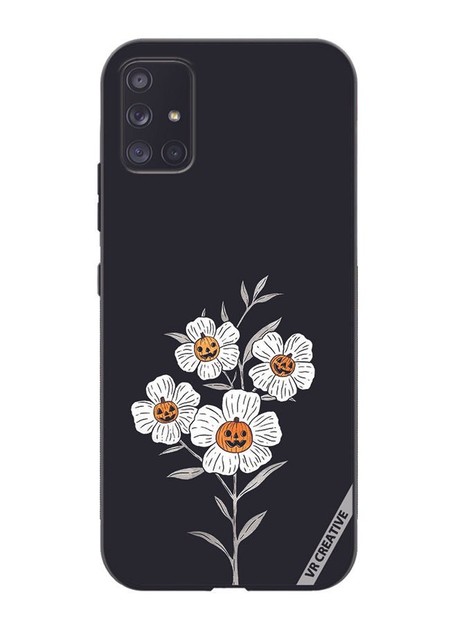 VR CREATIVE Protective Case Cover For Samsung Galaxy A71 5G Halloween Flower Design Multicolour - Image 1